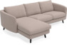 Madison Lux - 2-sits soffa med schäslong vänster - Beige