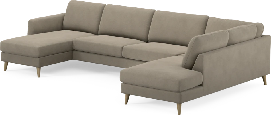 Bridge - 3-sits soffa med schäslong vänster och divan höger - Beige