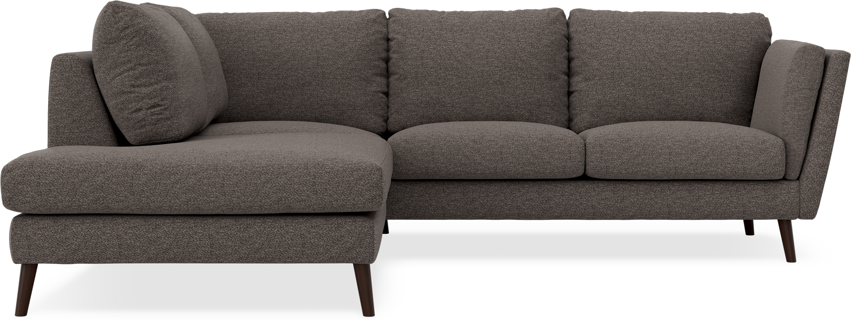 Madison - 2-sits soffa med divan vänster - Grå