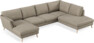 Madison Lux - 2-sits soffa med schäslong vänster och divan höger - Beige