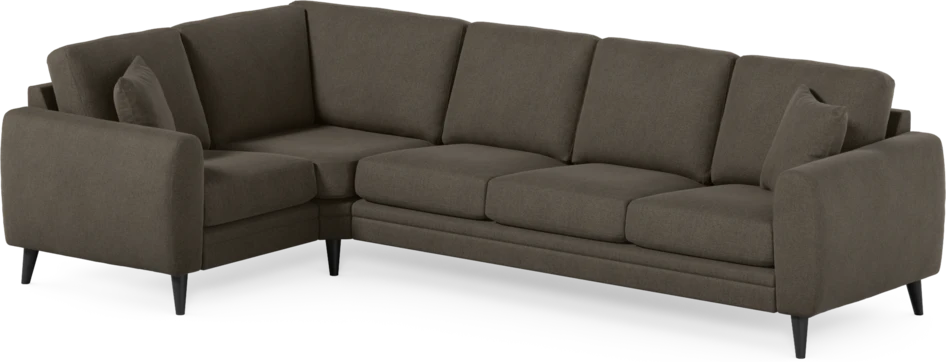 Eden - Hörnsoffa, 1+3-sits - Brun