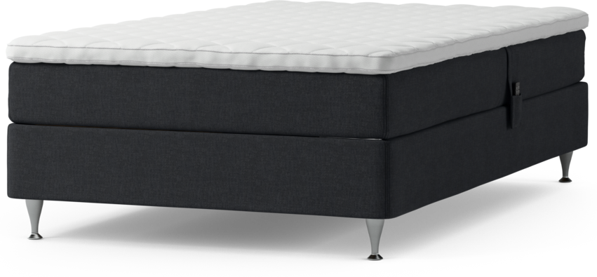 Delux Sense - Ställbar säng, enkelsäng med bäddmadrass och sängben