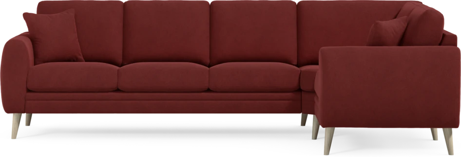 Eden - Hörnsoffa, 3+1-sits - Röd
