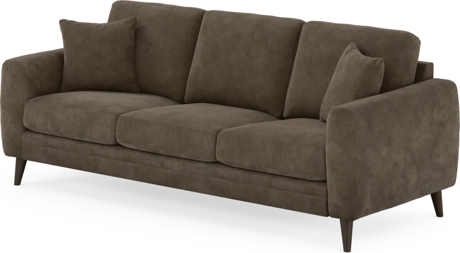 Eden - 3-sits soffa - Brun