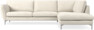 Madison Lux - 3-sits soffa med divan höger - Vit