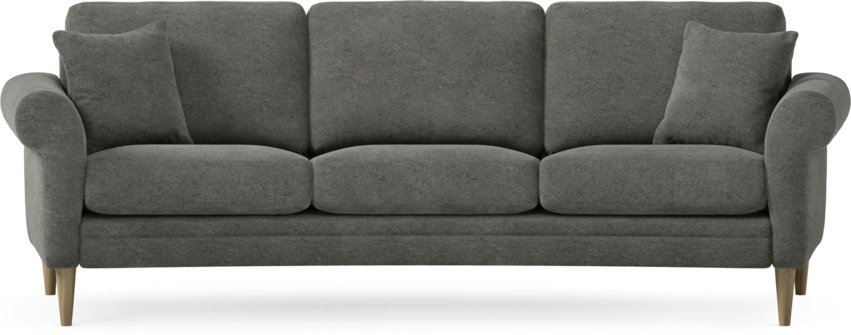 Eden - 3-sits soffa svängd - Grå