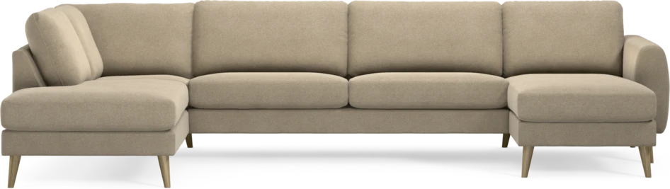 Bridge - 3-sits soffa med divan vänster och schäslong höger - Beige