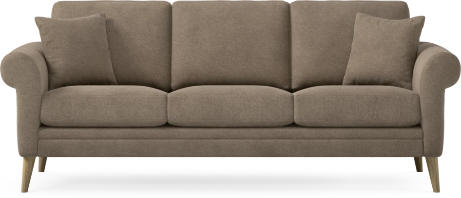 Eden - 3-sits soffa - Brun