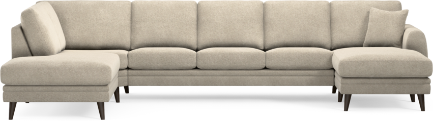 Eden - 3-sits soffa med divan vänster och schäslong höger - Beige