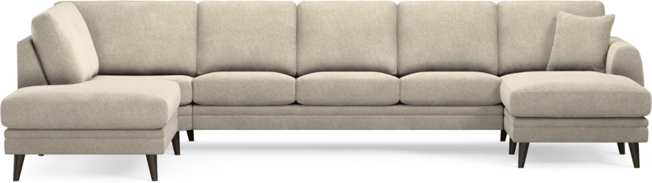 Eden - 3-sits soffa med divan vänster och schäslong höger - Beige