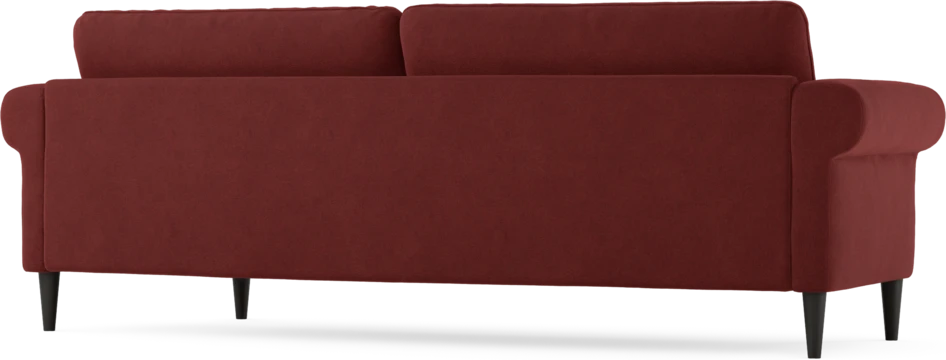 Bridge - 3-sits soffa svängd - Röd