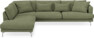 Harper - 3-sits soffa med divan vänster - Grön