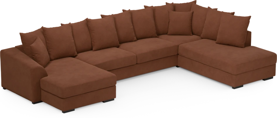 Town - 3-sits soffa med divan höger och schäslong vänster - Orange