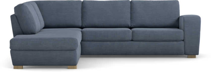 Friday - 2,5-sits soffa med divan vänster - Blå