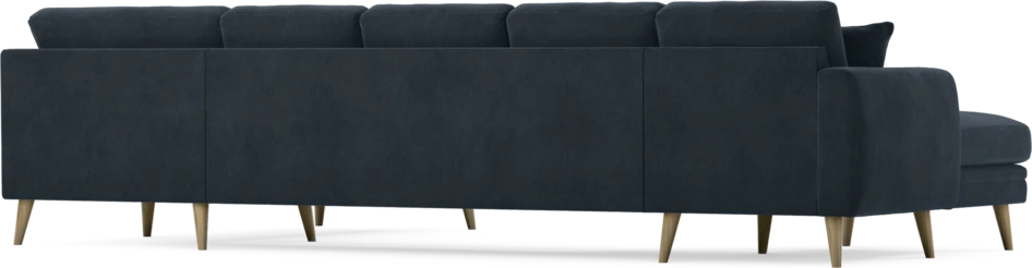 Eden - 3-sits soffa med schäslong vänster och divan höger - Blå