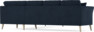 Eden - Hörnsoffa, 3+3-sits - Blå
