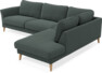 Bridge - 3-sits soffa med divan höger - Grå