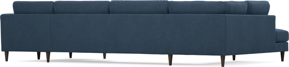 Bridge - 3-sits soffa med divan vänster och schäslong höger - Blå