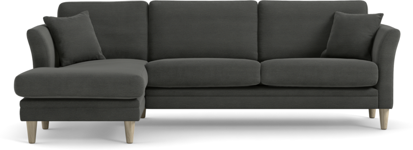 Eden - 2,5-sits soffa med schäslong - Grå