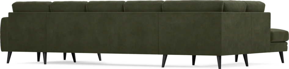 Eden - 3-sits soffa med divan vänster och schäslong höger - Grön