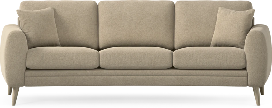 Eden - 3-sits soffa svängd - Beige
