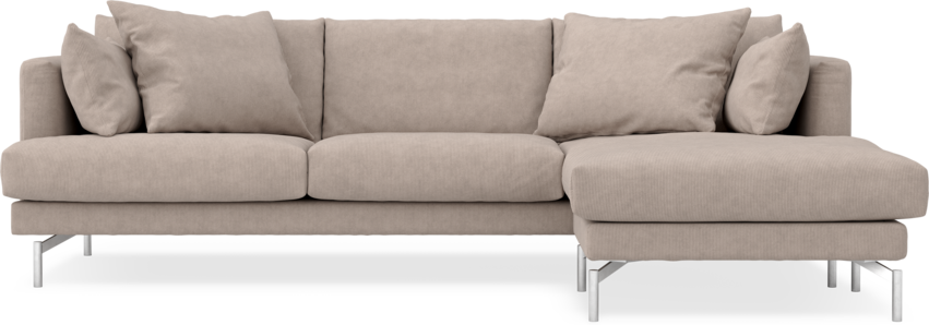 Harper - 4-sits med schäslong höger - Beige