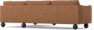 Madison Lux - 3-sits soffa med divan höger - Orange