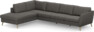 County - 3-sits soffa med divan vänster - Brun