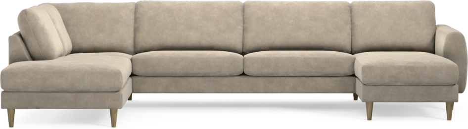Bridge - 3-sits soffa med divan vänster och schäslong höger - Beige