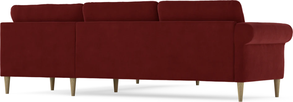 Bridge - Hörnsoffa, 2+2-sits - Röd
