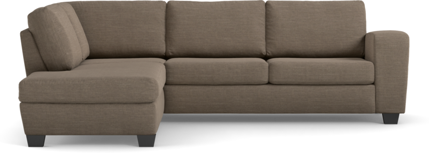 Friday - 2,5-sits soffa med divan vänster - Brun