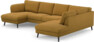 Madison Lux - 2-sits soffa med schäslong vänster och divan höger - Gul