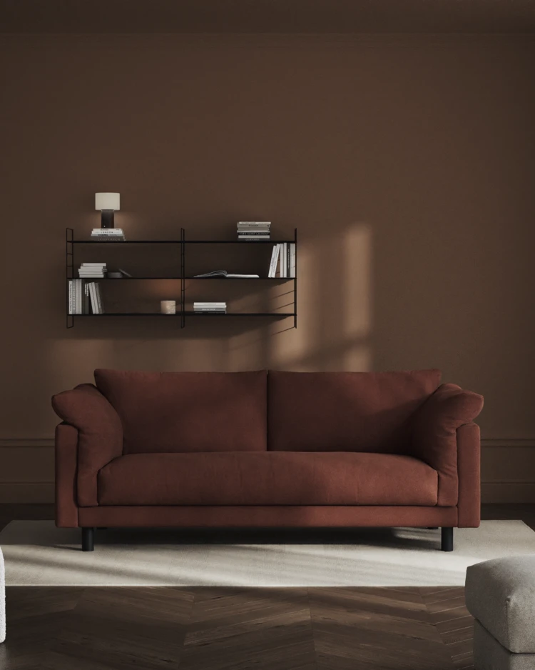 Cherrie - 2,5-sits soffa, hel dyna, fast klädsel - inspiration
