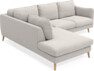 Madison - 2-sits soffa med divan vänster - Grå