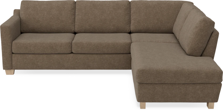 Friday - 2,5-sits soffa med divan höger - Brun