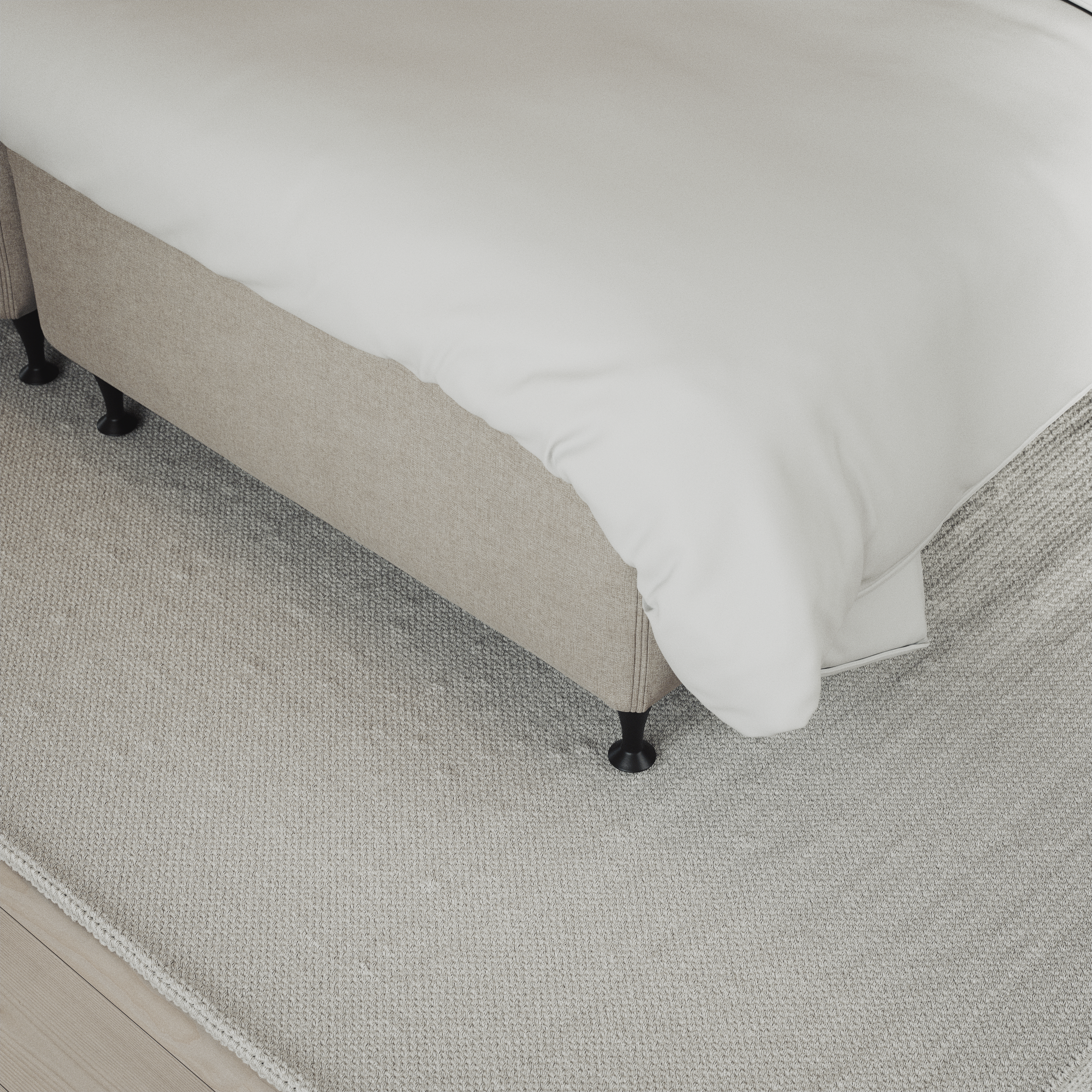 Delux Sense - Kontinentalsäng, enkelsäng 140 cm med bäddmadrass och sängben - inspiration