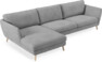 Madison Lux - 3-sits soffa med schäslong vänster - Vit
