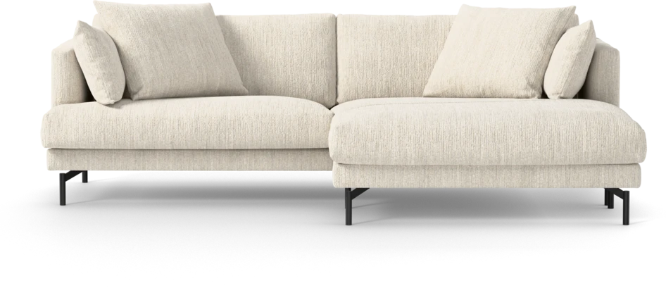 Harper - 4-sits med schäslong XL höger - Vit