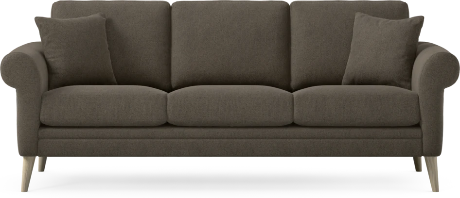Eden - 3-sits soffa - Brun