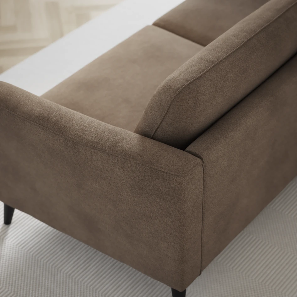 Bridge - 3-sits soffa med schäslong vänster och divan höger - Brun