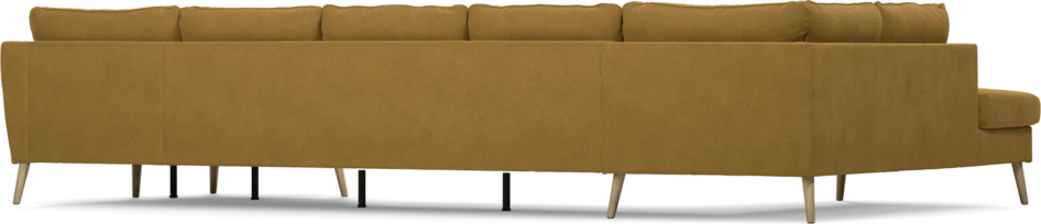 County - 4-sits soffa med divan vänster och schäslong höger - Gul