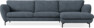 Madison Lux - 3-sits soffa med schäslong höger - Vit