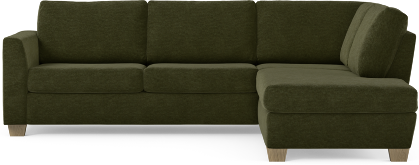 Friday - 2,5-sits soffa med divan höger - Grön