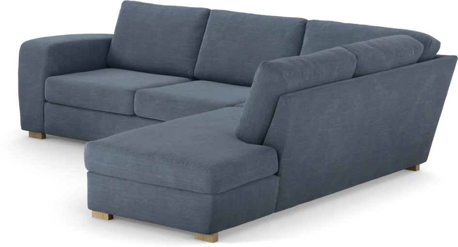 Friday - 2,5-sits soffa med divan höger - Blå