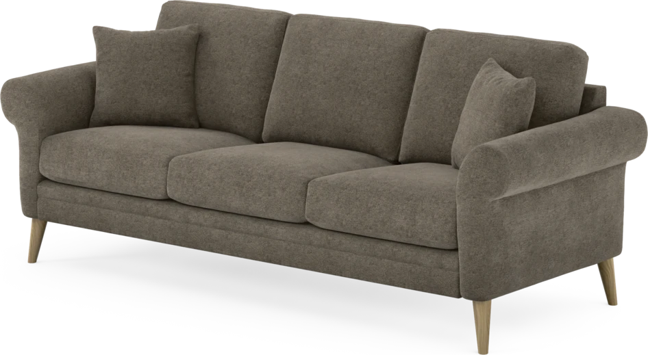 Eden - 3-sits soffa - Brun