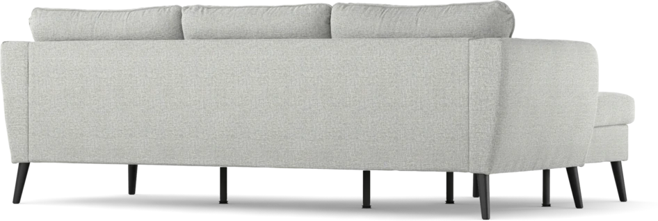 County - 3-sits soffa med flyttbar schäslong - Grå