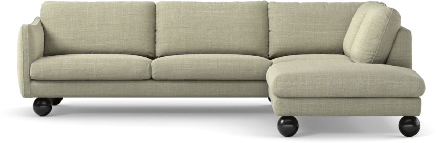 Madison Lux - 3-sits soffa med divan höger - Grön