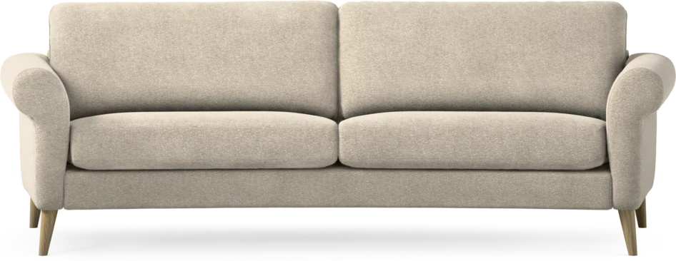 Bridge - 3-sits soffa svängd - Beige