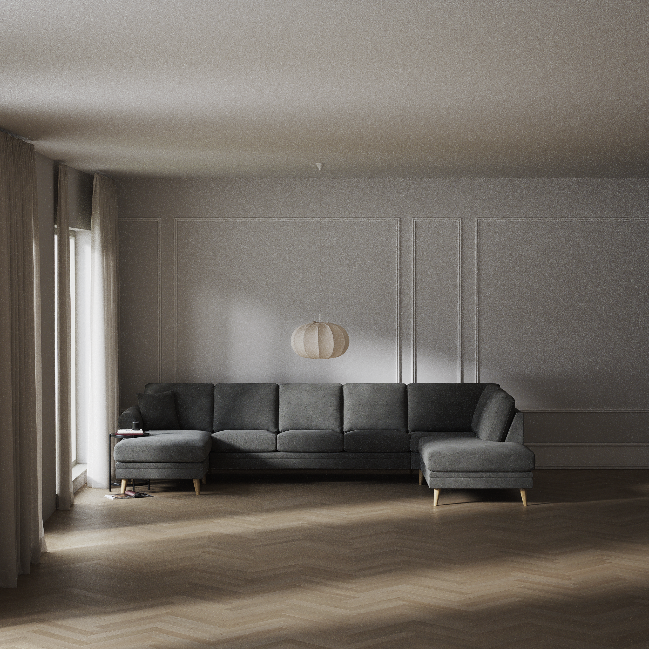 Eden - 3-sits soffa med schäslong vänster och divan höger - inspiration