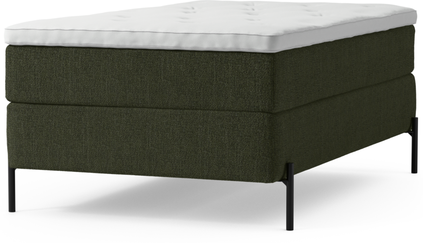 Delux Dream - Kontinentalsäng, enkelsäng 120 cm med bäddmadrass och sängben